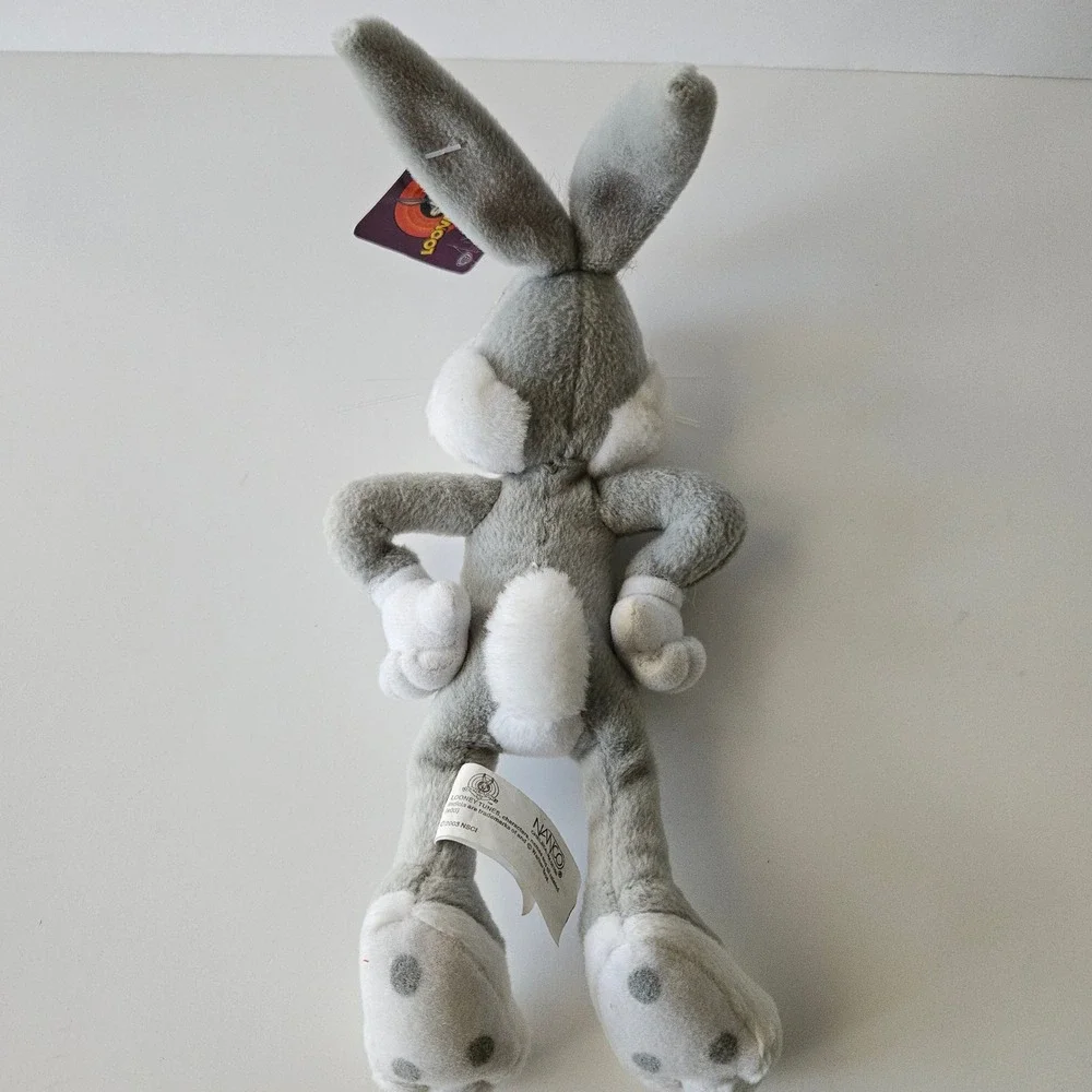 Nanco Looney Tunes BUGS BUNNY 10in Plush Stuffed Beanie Animal‎ 2003